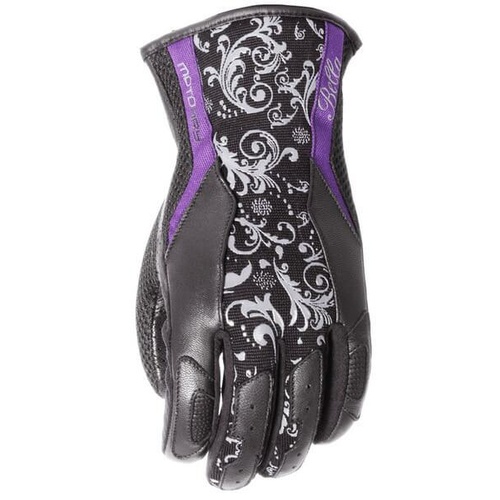 Motodry Men's Bella Motorcycle Gloves Small - Black/Purple