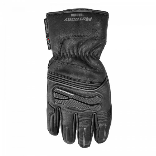  Motodry  Thredbo Winter Leather  Waterproof  Motorcycle Glove   Black  M