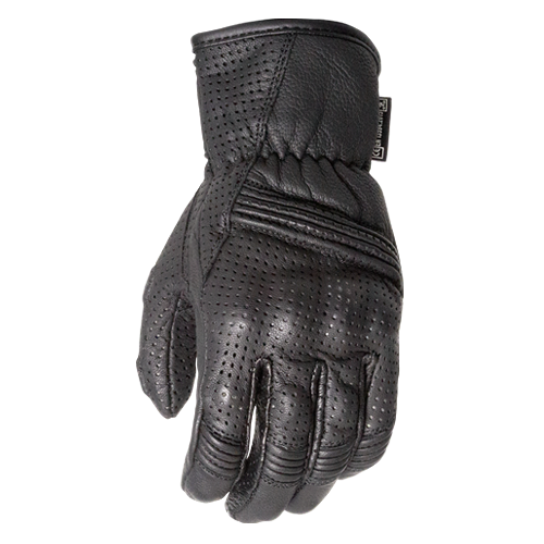 Motodry Men's Tourismo Motorcycle Leather Gloves - Black