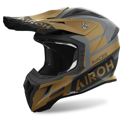 Airoh Aviator Ace 2 Sake Gold Matt Motorcycle Helmet [Size: Small]