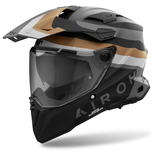 Airoh Commander 2 Doom Motorcycle Helmet - Gold Matt [Size: Small]