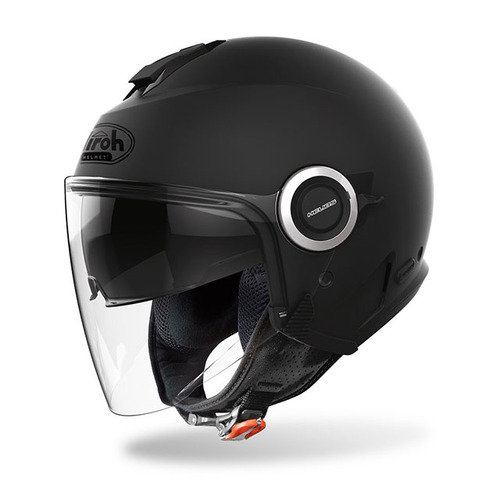 Airoh Helios Open Face Motorcycle Helmet - Matte Black