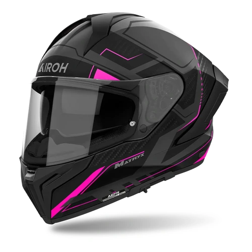 Airoh Matryx Rocket Pink Matt Motorcycle Helmet [Size: Medium ]