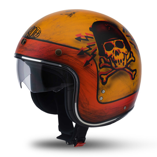 New Airoh Riot Skullboy Style Matte Helmet- XS