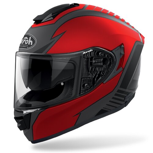Airoh ST501 Type Full-Face Motorcycle Helmet (ST.5T55) - Matte Red