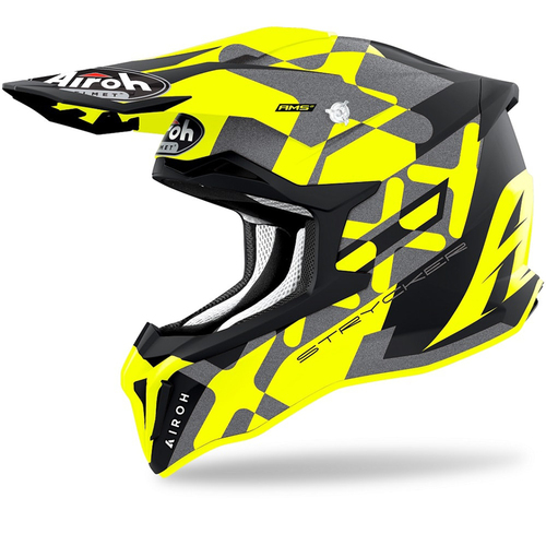 Airoh Strycker XXX Motorcycle Helmet - Yellow Matte