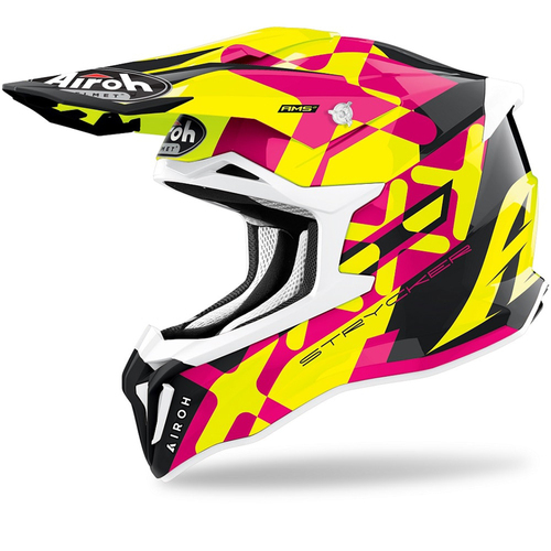 Airoh Strycker XXX Motorcycle Helmet - Pink Gloss