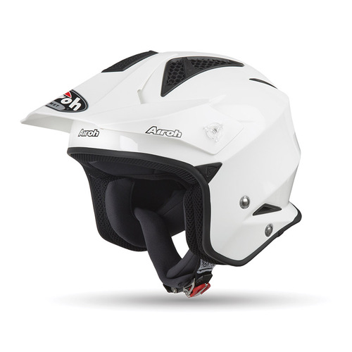 Airoh TRR-S Trial Solid Motorcycle Helmet - White Matte