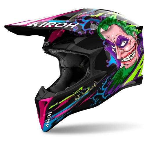 Airoh Wraap Music Gloss Motorcycle Helmet [Size: Small]