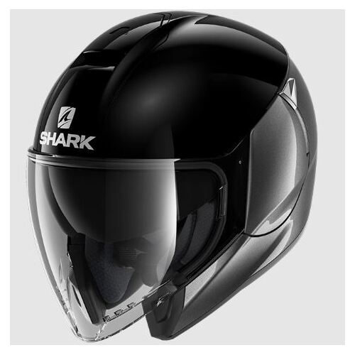 Shark Citycruiser Dual Blank Motorcycle  Helmet - Black/Anthracite