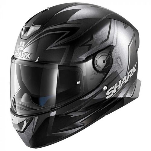 Shark Skwal Rep Oliveira Motorcycle Helmet Small - Black/Anthracite/Silver