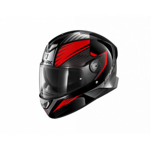 Shark Skwal 2 Hallder Motorcycle Helmet -  Black/Red/Anthracite