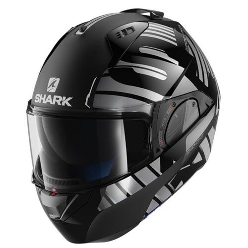 Shark EVO-One 2 Lithion Dual Motorcycle Helmet  - Black/Chrome/Anthracite