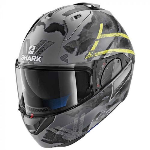 Shark EVO-One 2 Skuld Motorcycle Helmet  - Black/Yellow/Anthracite