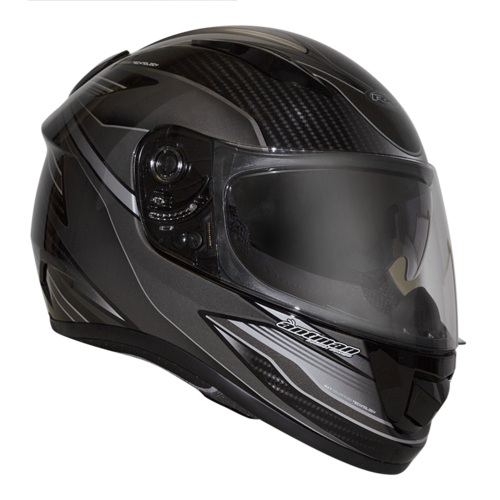 Rxt A736 Evo Axis Motorcycle Helmet - Black/Grey