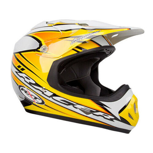 Rxt Kid's A717C Racer 2 Motorcycle Dirt  Helmet 2X-Small - Yellow