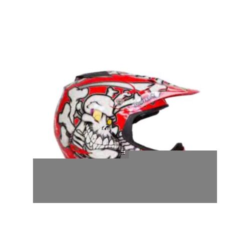 Rxt A717C Bones Kids Helmet Size: X-Small - Red/White