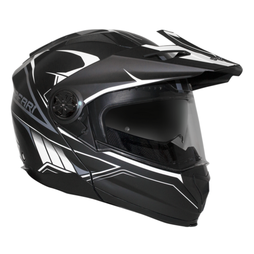 Rxt 909P Safari Motorcycle Helmet - Matte Black/White M