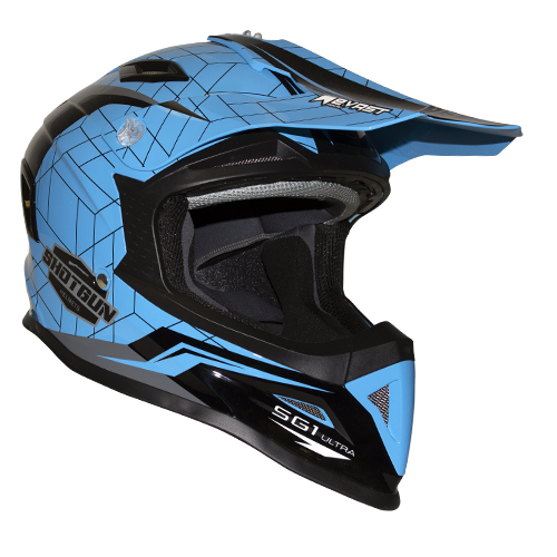 Rxt 762 SG-1 Ultra Shotgun Motorcycle Helmet - Gloss Neon Blue
