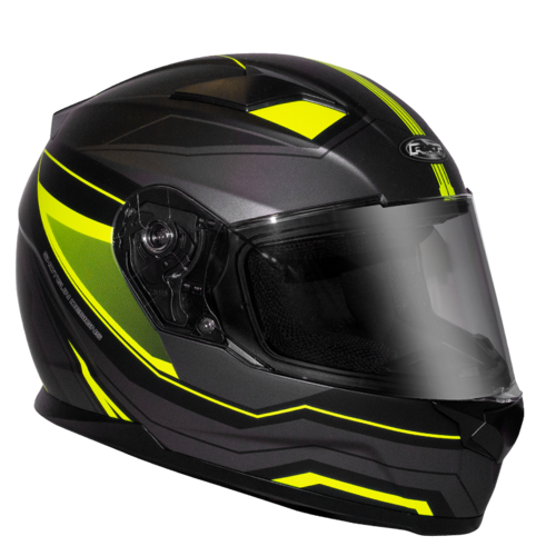 Rxt 817 Street Missile Motorcycle Helmet - Matte Black/Fluro