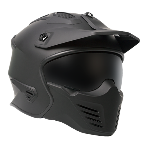 Rxt 726X Warrior Solid Motorcycle Helmet - Matte Black