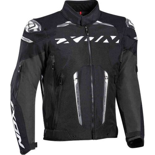 Ixon Blaster Motorcycle Textile Jacket - Black/White