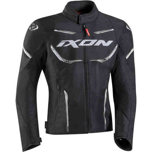 Ixon Striker Air WP Textile Motorcycle Jacket - Black/White