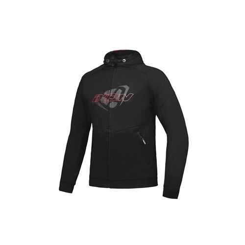 Ixon Touchdown Motorcycle Hoodie Black/Red (Lg)