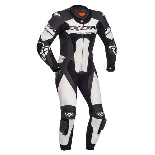 Ixon Jackal 1Pc Motorcycle Suit Black/White (Md)