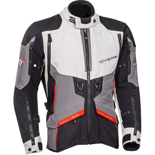 Ixon Ragnar Motorcycle Jacket - Black/Grey/Red