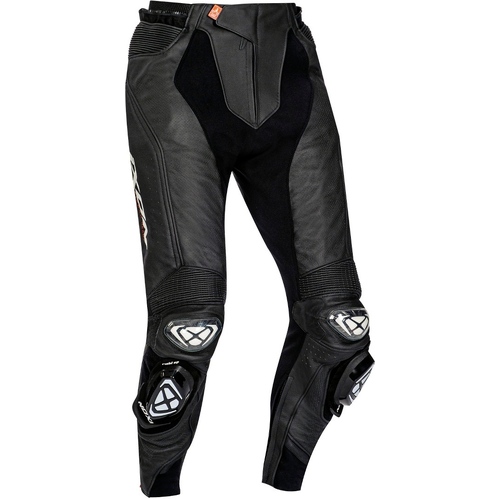 Ixon Vendetta Evo Leather Motorcycle Pants - Black/White