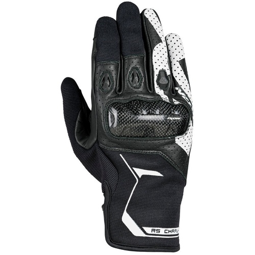 Ixon RS Charly Roadster Light Technical and Modern Motorcycle Gloves - Black/White