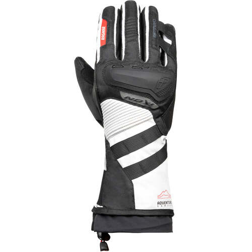 Ixon Pro Ragnar Motorcycle Gloves Black/Grey/Red (Lg)