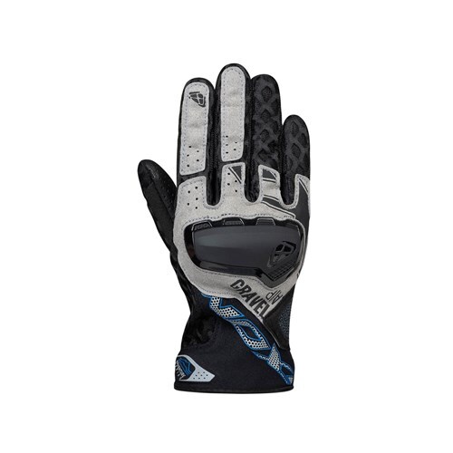 Ixon Gravel Air Motorcycle Gloves Black/Grey/Blue (Sm)