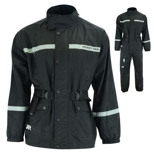 Johnny Reb Man's Bogong II Waterproof Jacket & Pants Set - Black/Black