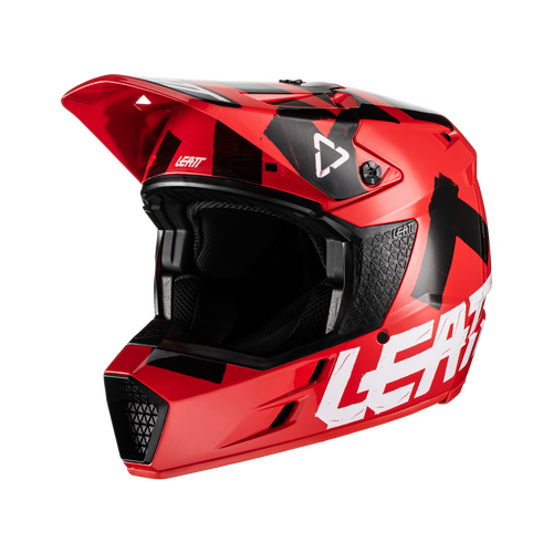 Leatt 2022 Moto 3.5 V22 Motorcycle Helmet Large - Red