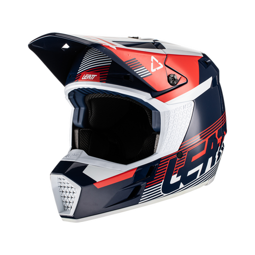 Leatt 2022 Moto 3.5 V22 Motorcycle Helmet Medium - Royal