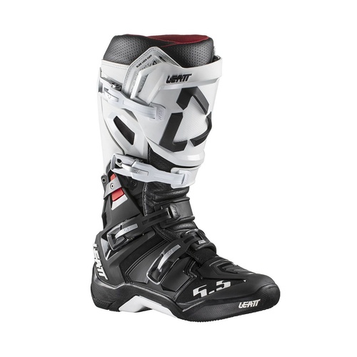 New Leatt MX 2020 GPX 5.5 Flexlock Off Road Motocross Boots -White/Black