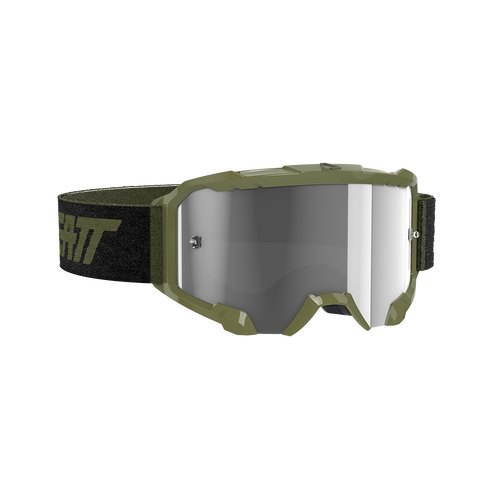 Leatt 2022 Velocity 4.5 Motorcycle Goggles - Forest/Light Grey 58%  