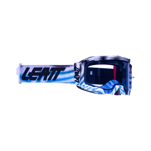 Leatt 2022 Velocity 5.5 Motorcycle Goggles - Zebra Blue/Blue 58%