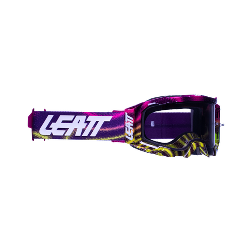 Leatt 2022 Velocity 5.5 Motorcycle Goggles - Zebra Neon/Light Grey 58%