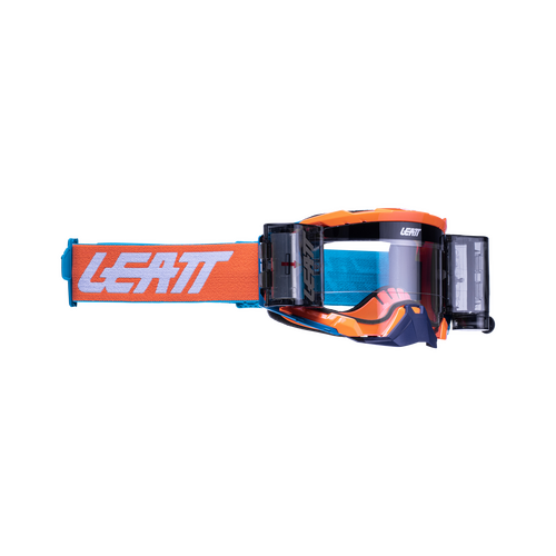 Leatt 2022 Velocity 5.5 Roll-Off Motorcycle Goggles - Neon Orange /Clear 83%