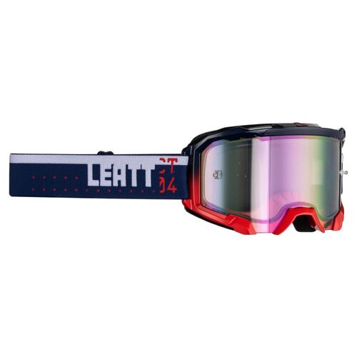 Leatt 2023 Velocity 4.5 Iriz Motorcycle Goggle - Navy/White Purple 78%