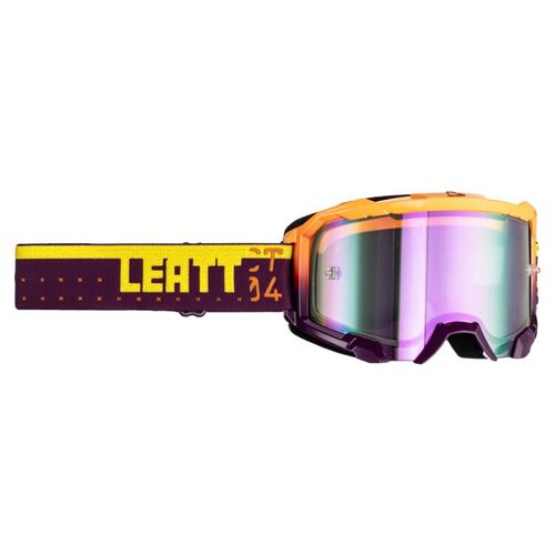 Leatt 2023 Velocity 4.5 Iriz Motorcycle Goggle - Purple/Yellow Purple 78%