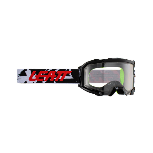 Leatt 2023 Velocity 4.5 Zebra Clear 83% Lens Goggles