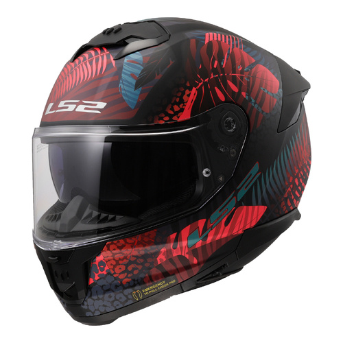 LS2 FF808 Stream II Road Helmet - Matte Black / Blue [Size: XS]