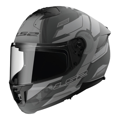LS2 FF808 Stream II Shadow Helmet - Matte Titanium / Grey [Size: XS]