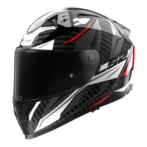 LS2 FF811 Vector IIC Savage Helmet - White / Red / Grey [Size: Small]