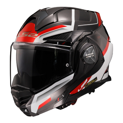 LS2 FF901 Advant X Spectrum Helmet - Black / White / Red [Size: X-Small]