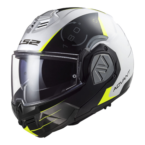 LS2 FF906 Advant Codex Helmet - White / Black [Size: X-Small]